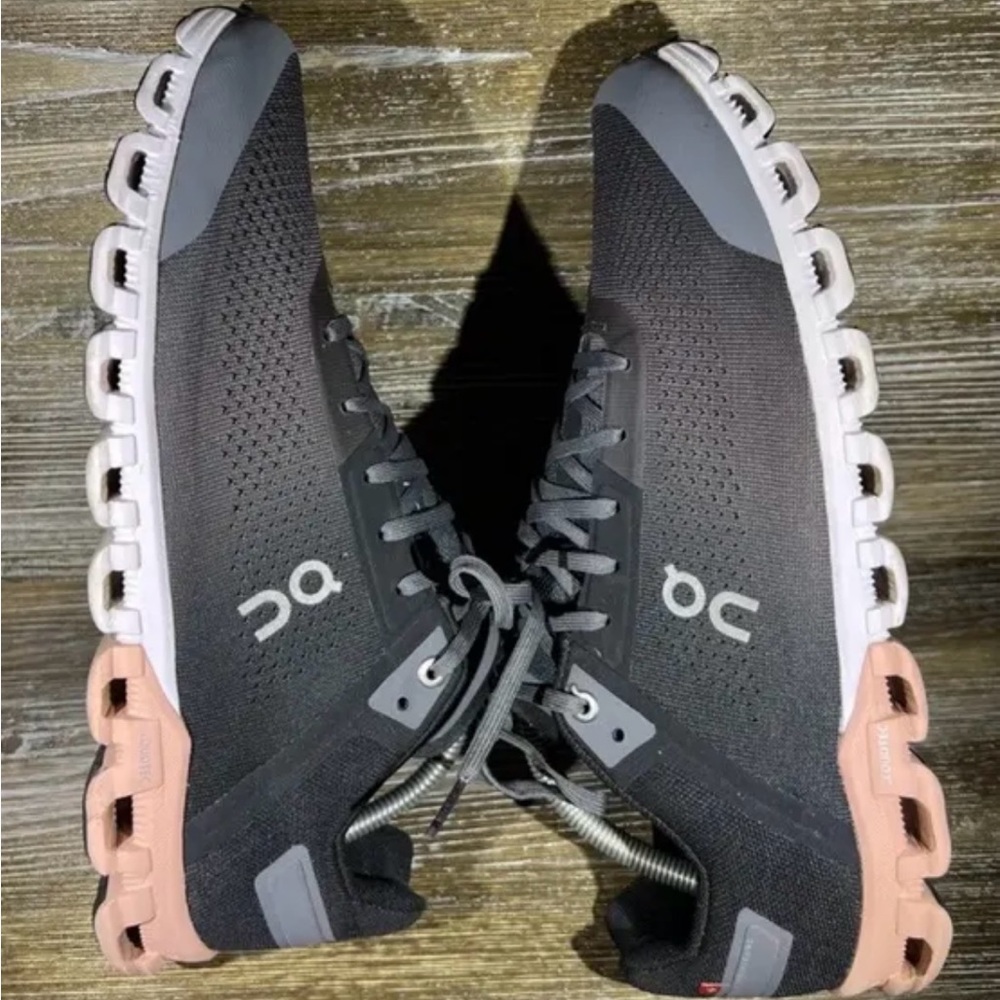 On Cloud Size 11 Black Rock Sneakers